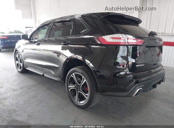 2FMPK4AP6KBB69156 2019 FORD EDGE Black Rear left