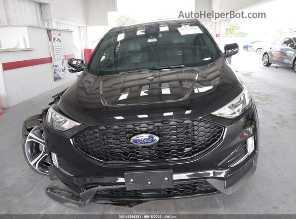 2FMPK4AP6KBB69156 2019 FORD EDGE Black Instrument cluster view