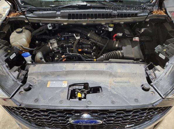 2FMPK4AP6NBA15244 2022 FORD EDGE Black Vista del compartimento del motor