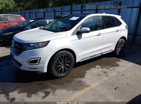 2FMPK4AP7GBB52518 2016 FORD EDGE Белый Передняя левая четверть