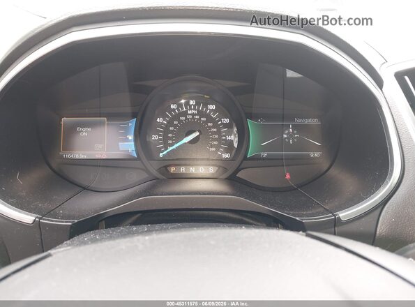 2FMPK4AP7HBC56623 2017 FORD EDGE White Widok tylnych siedzeń