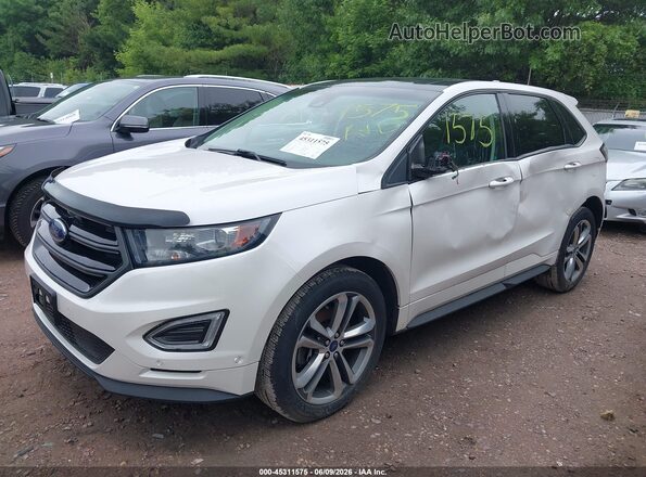 2FMPK4AP7HBC56623 2017 FORD EDGE White Przód lewy