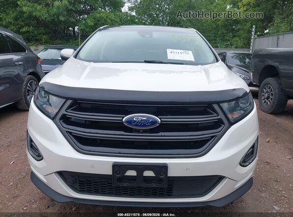 2FMPK4AP7HBC56623 2017 FORD EDGE White Widok zestawu wskaźników
