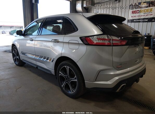 2FMPK4AP7KBB27773 2019 FORD EDGE Gray Trasero izquierdo
