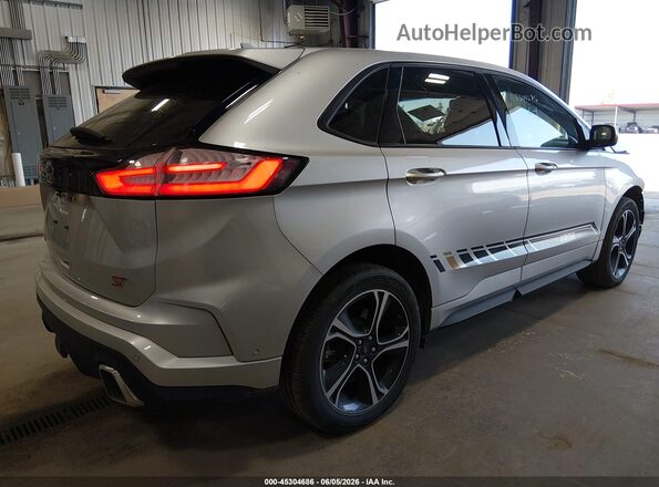 2FMPK4AP7KBB27773 2019 FORD EDGE Gray Trasero derecho