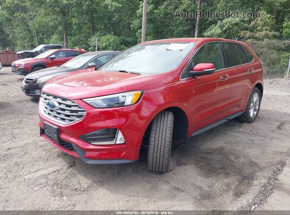 2FMPK4AP7PBA53746 2023 FORD EDGE Красный Передняя левая четверть