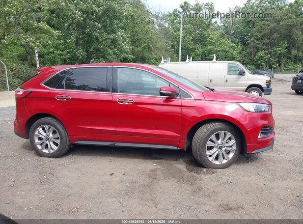 2FMPK4AP7PBA53746 2023 FORD EDGE Красный Вид задней части салона