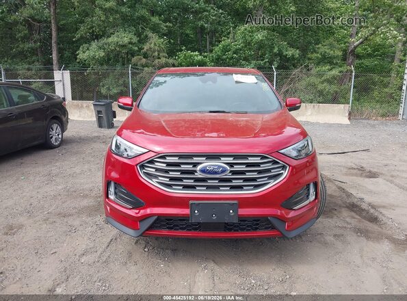 2FMPK4AP7PBA53746 2023 FORD EDGE Красный Вид щитка приборов