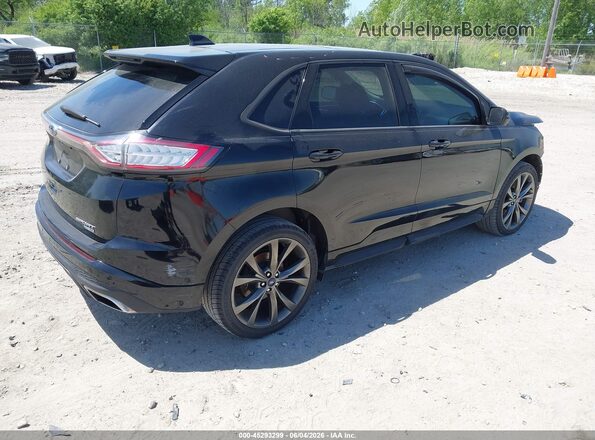 2FMPK4AP8GBB55735 2016 FORD EDGE Black Tył prawy