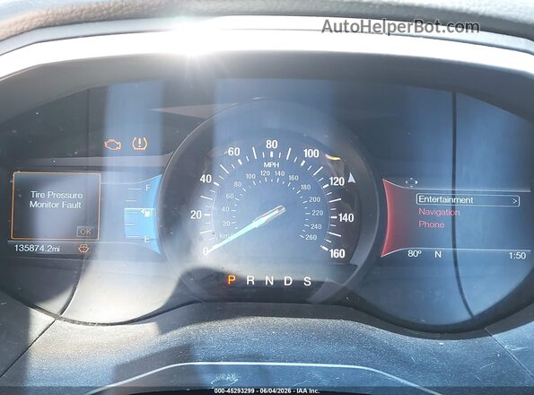 2FMPK4AP8GBB55735 2016 FORD EDGE Black Widok tylnych siedzeń