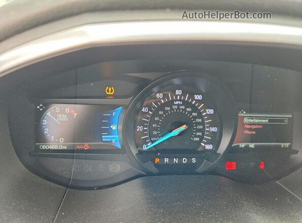 2FMPK4AP8JBC06920 2018 FORD EDGE Silver Instrument cluster view