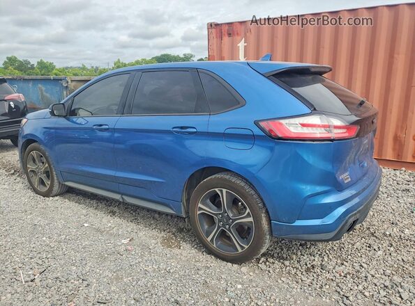 2FMPK4AP8KBB28186 2019 FORD EDGE Синий Задняя левая четверть