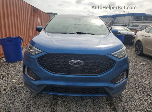 2FMPK4AP8KBB28186 2019 FORD EDGE Синий Вид спереди