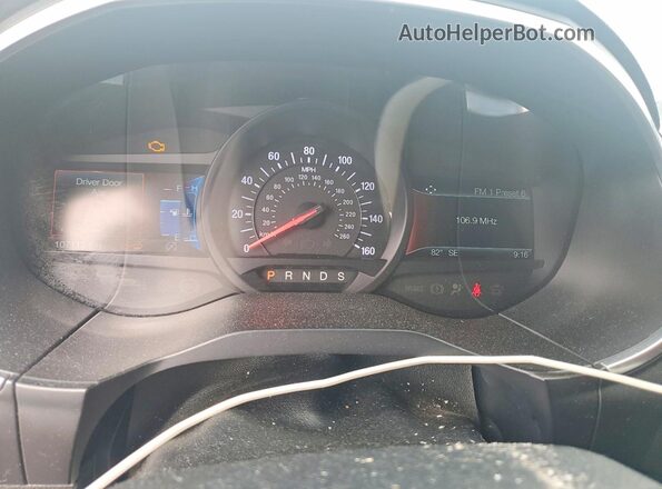 2FMPK4AP8KBB28186 2019 FORD EDGE Синий Вид щитка приборов