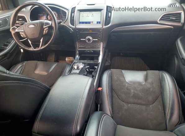 2FMPK4AP8KBB28186 2019 FORD EDGE Синий Вид панели приборов