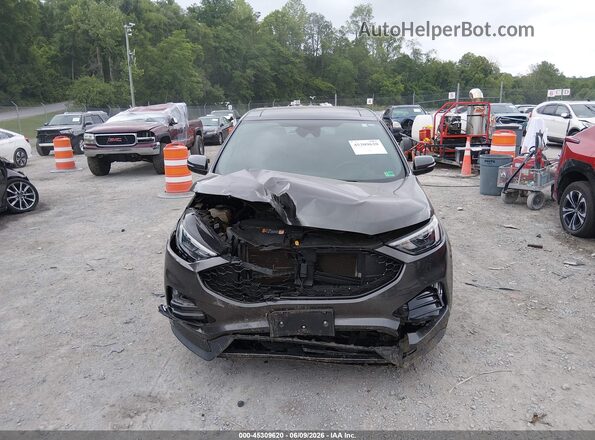 2FMPK4AP8KBC25386 2019 FORD EDGE Черный Вид щитка приборов