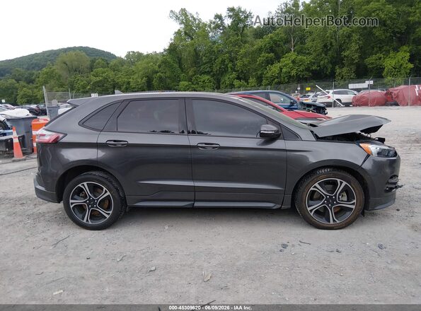 2FMPK4AP8KBC25386 2019 FORD EDGE Черный Вид задней части салона