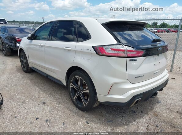 2FMPK4AP8KBC35559 2019 FORD EDGE White Rear left