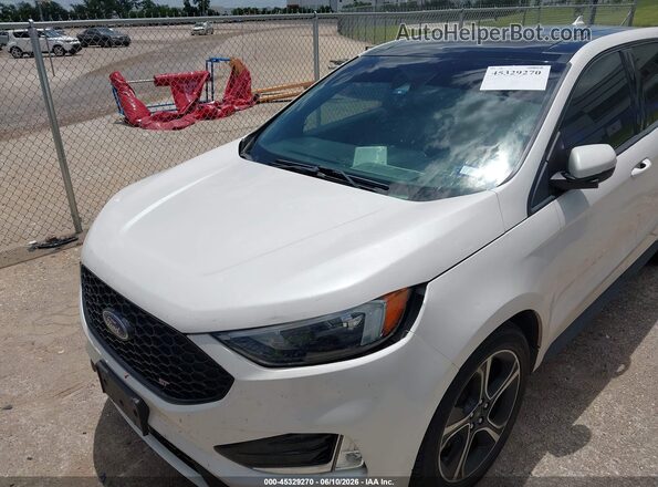 2FMPK4AP8KBC35559 2019 FORD EDGE White Front view