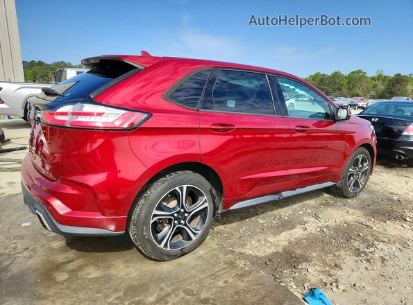 2FMPK4AP8KBC57366 2019 FORD EDGE Red Rear right