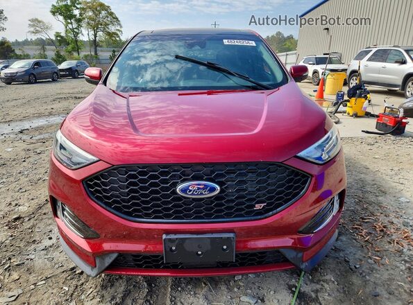 2FMPK4AP8KBC57366 2019 FORD EDGE Red Front view