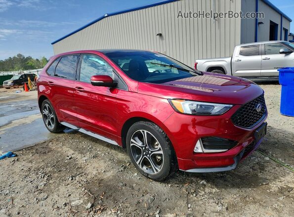 2FMPK4AP8KBC57366 2019 FORD EDGE Red Front right