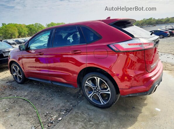 2FMPK4AP8KBC57366 2019 FORD EDGE Red Rear left