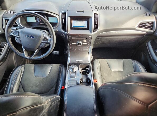 2FMPK4AP8KBC57366 2019 FORD EDGE Red Dashboard view