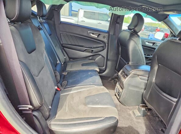 2FMPK4AP8KBC57366 2019 FORD EDGE Red Rear interior view