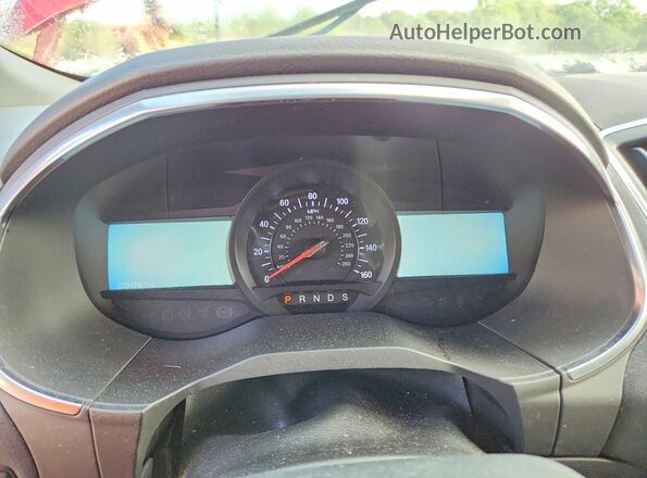 2FMPK4AP8KBC57366 2019 FORD EDGE Red Instrument cluster view