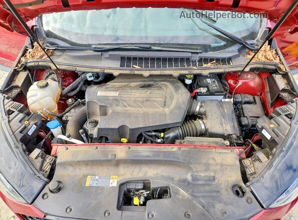 2FMPK4AP8KBC57366 2019 FORD EDGE Red Engine compartment view