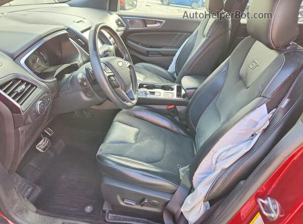 2FMPK4AP8KBC57366 2019 FORD EDGE Red Front interior view
