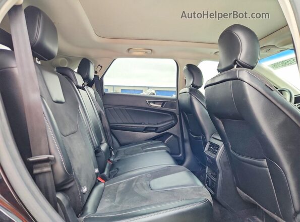 2FMPK4AP9GBB78036 2016 FORD EDGE Black Widok wnętrza z tyłu