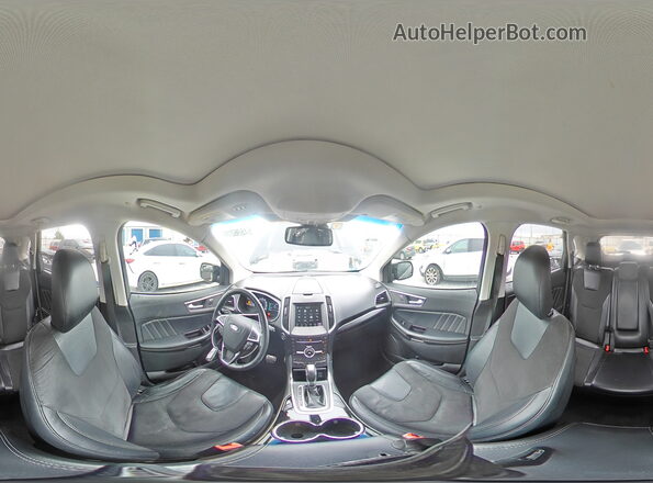 2FMPK4AP9GBB78036 2016 FORD EDGE Black Widok wnętrza 360 stopni