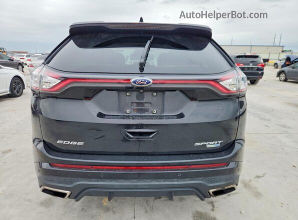 2FMPK4AP9GBB78036 2016 FORD EDGE Black Widok z tyłu