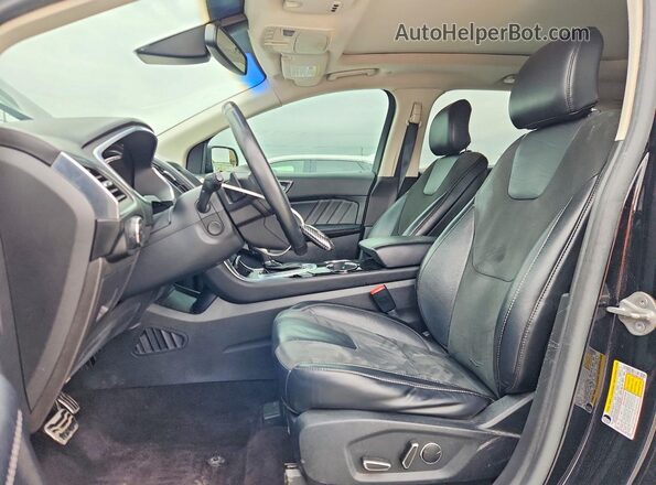 2FMPK4AP9GBB78036 2016 FORD EDGE Black Widok wnętrza z przodu