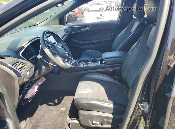 2FMPK4AP9KBB18928 2019 FORD EDGE Black Вид салону спереду
