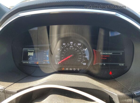 2FMPK4AP9LBA72938 2020 FORD EDGE Синий Вид щитка приборов