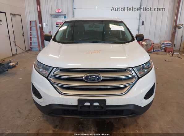 2FMPK4G91JBC53134 2018 FORD EDGE White Instrument cluster view