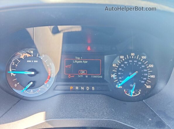 2FMPK4G92GBB16809 2016 FORD EDGE Gray Instrument cluster view