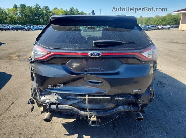 2FMPK4G92GBB16809 2016 FORD EDGE Gray Rear view
