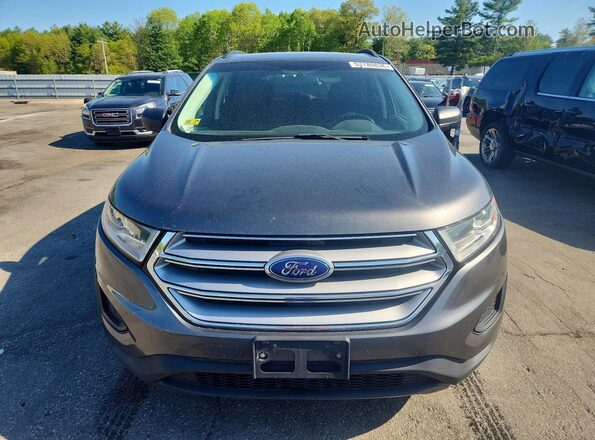 2FMPK4G92GBB16809 2016 FORD EDGE Gray Front view