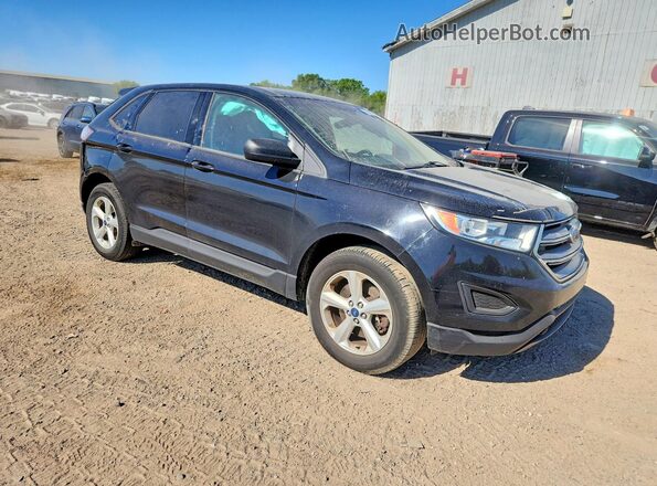 2FMPK4G92HBC56408 2017 FORD EDGE Black Przód prawy