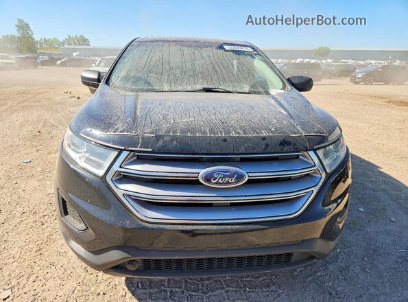 2FMPK4G92HBC56408 2017 FORD EDGE Black Widok z przodu