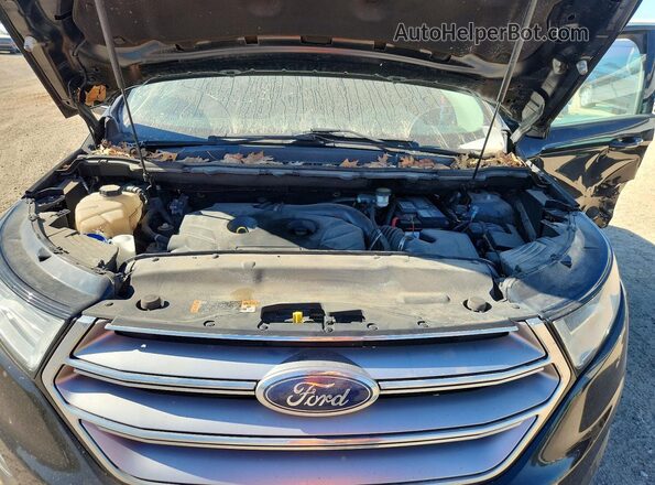2FMPK4G92HBC56408 2017 FORD EDGE Black Widok komory silnika