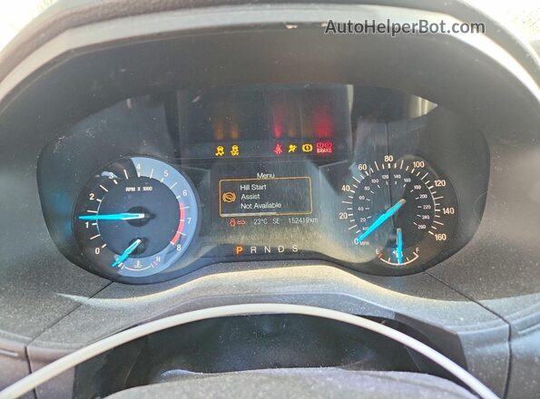 2FMPK4G92HBC56408 2017 FORD EDGE Black Widok zestawu wskaźników