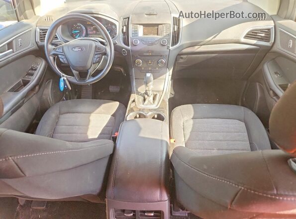 2FMPK4G92HBC56408 2017 FORD EDGE Black Widok deski rozdzielczej