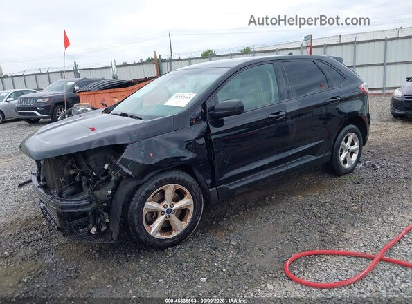 2FMPK4G92KBB42321 2019 FORD EDGE Black Vista tres cuartos delantera izquierda