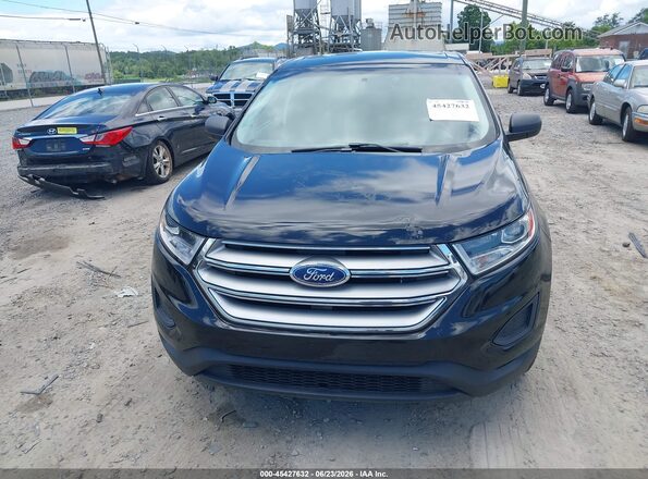 2FMPK4G93HBB34267 2017 FORD EDGE Black Widok z przodu
