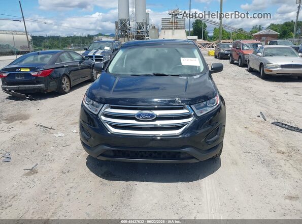 2FMPK4G93HBB34267 2017 FORD EDGE Black Widok zestawu wskaźników